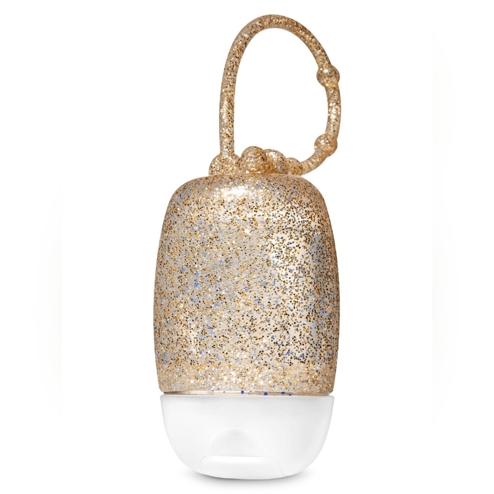 Bath & body works gold glitter pocketbac holder